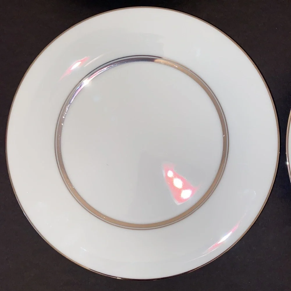 Noritake Galaxy 6527 Salad China Plates Vintage Set of 4
